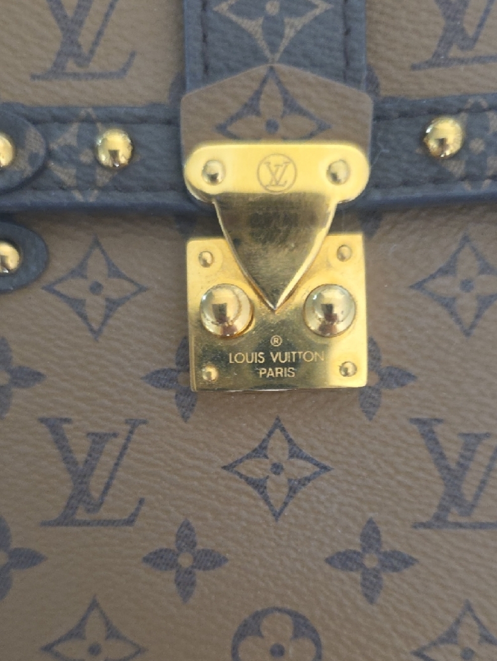 Louis Vuitton Brown Monogram Trunk Crossbody Bag with Gold Hardware - Picture 2 of 4